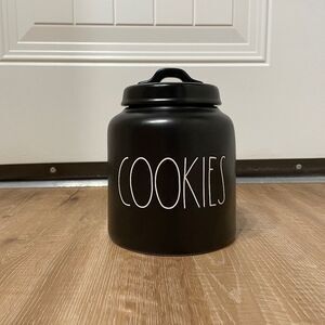 Black Rae Dunn Cookie Jar